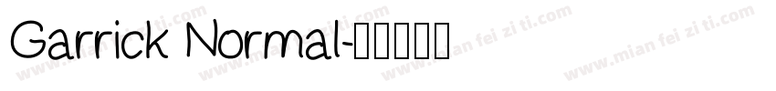 Garrick Normal字体转换